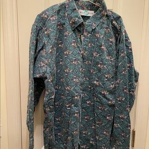 Royal Horse Kentucky Derby Equestrian Long Sleeve Shirt Large by World Island